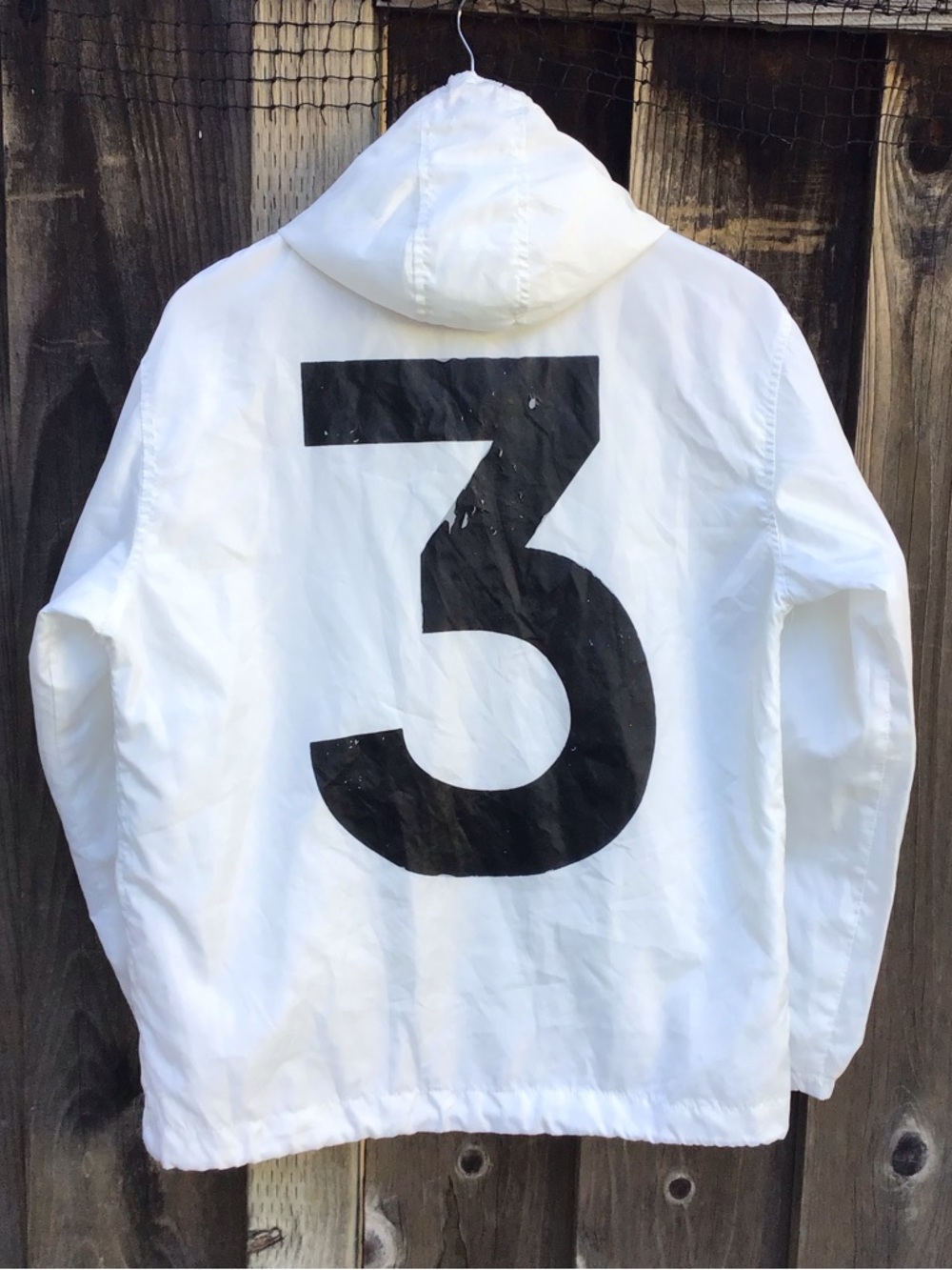 Adidas Yeezy Yeezus Tour Season 1 Windbreaker Jacket White Hooded Size M L - Picture 5 of 7